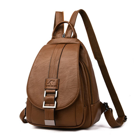 Women's leather backpack - Ada