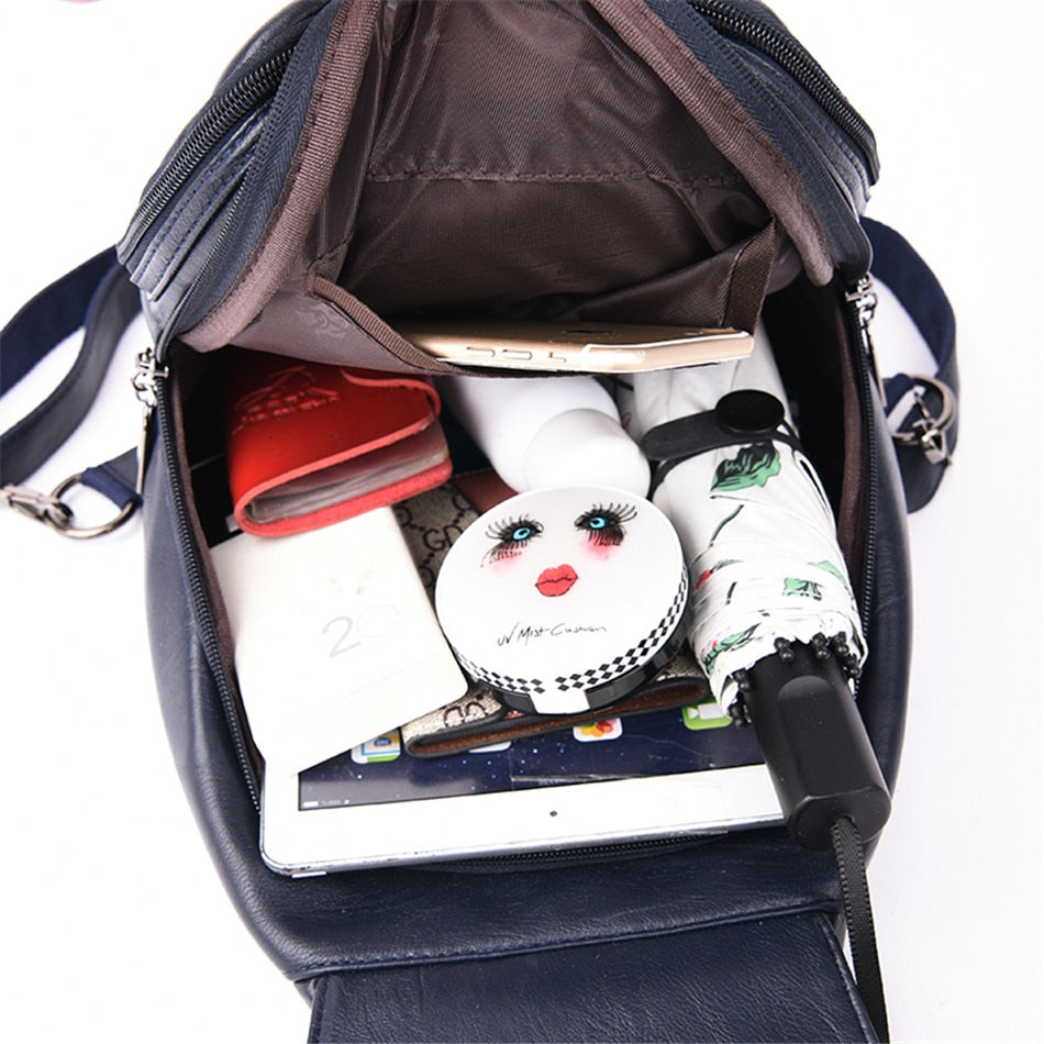 Women's leather backpack - Ada-Elly Rose