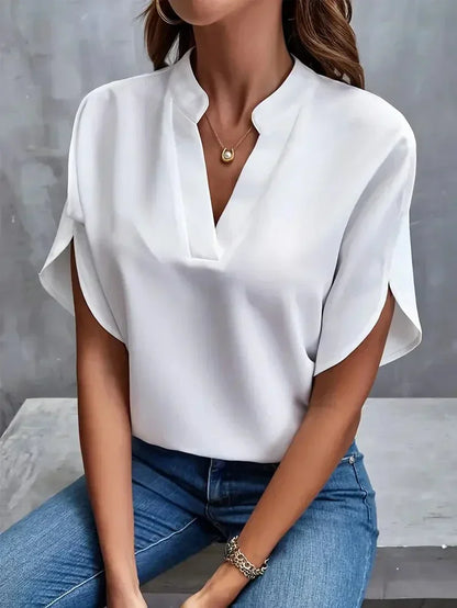 Lis - Femmes de luxe Elegant blouse in silk chiffon