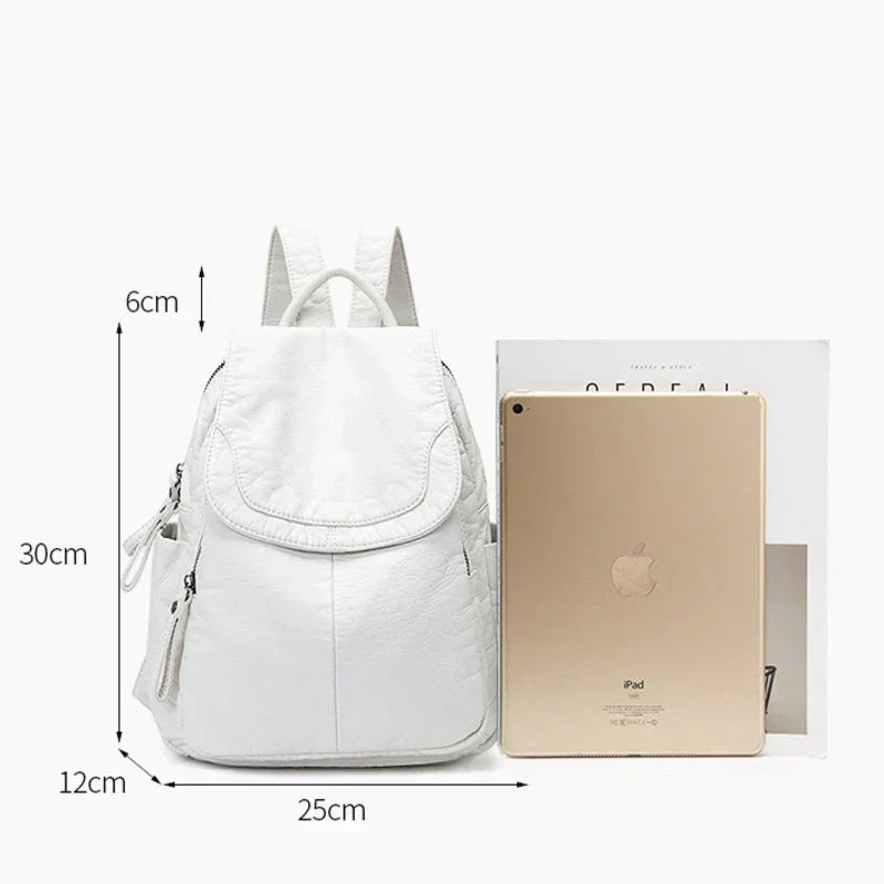 Lily | Washed leather backpack-Elly Rose