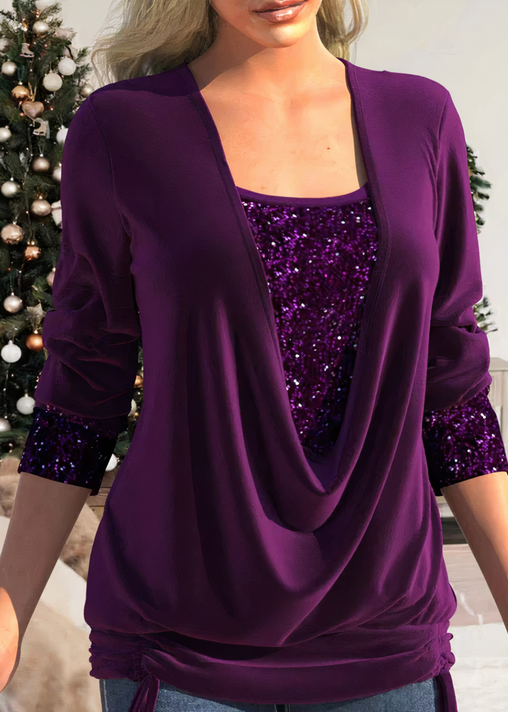 Victoria - Glamour 2025: enchanting shimmering blouses
