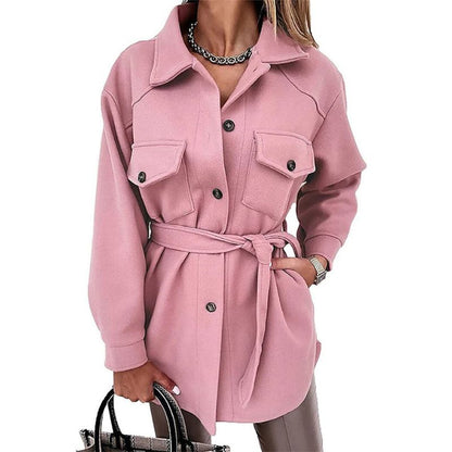 Stylish wool-look jacket for women - Saskia