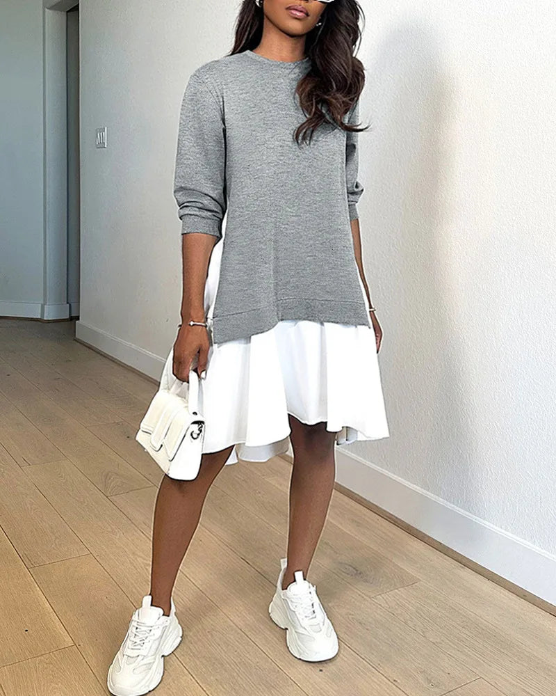 Emma | Flounce sweatshirt dresses