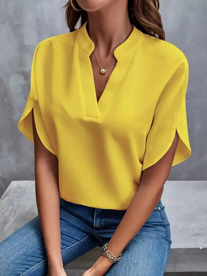 Lis - Femmes de luxe Elegant blouse in silk chiffon