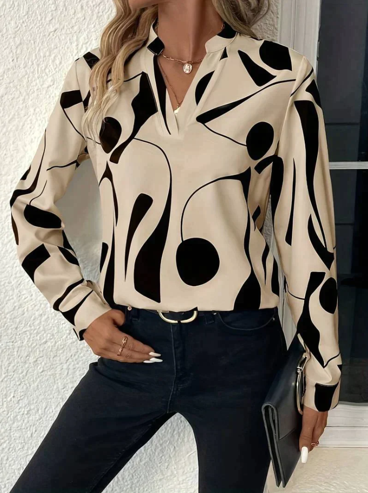 Isabelle Women's Blouse - Stylish and Printed