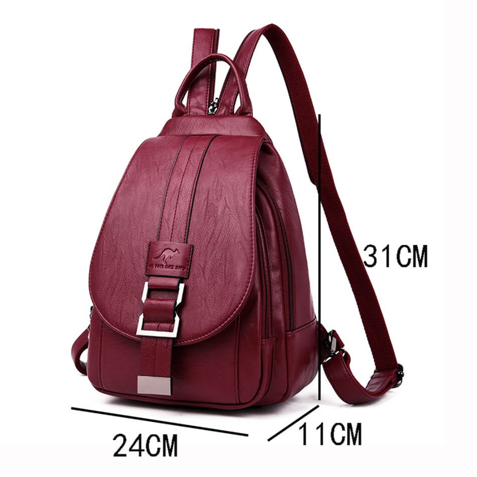 Women's leather backpack - Ada-Elly Rose