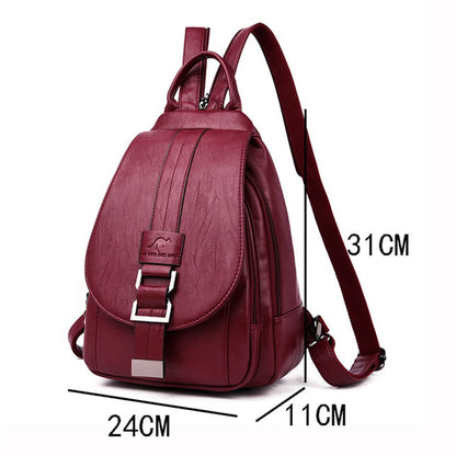 Women's leather backpack - Ada-Elly Rose