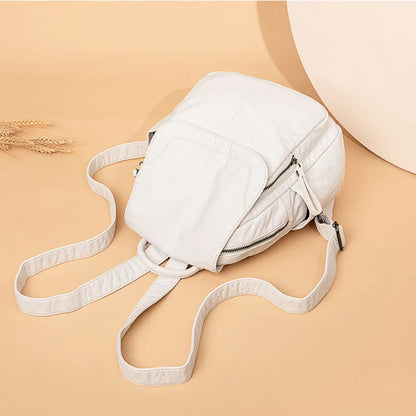 Lily | Washed leather backpack-Elly Rose