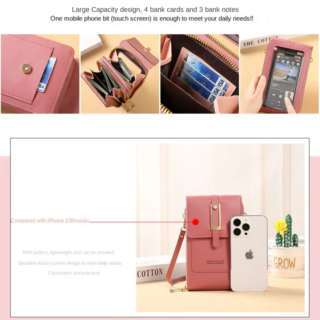 Sonia Leather Phone Wallet | Sleek & Fashionable-Elly Rose