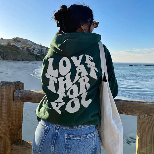 100% cotton statement hoodie - Lavinia