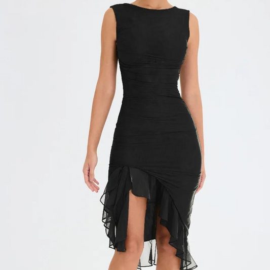 Zelia - midi dress with ruffles