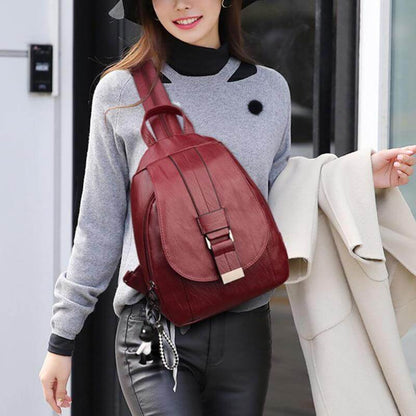 Women's leather backpack - Ada-Elly Rose