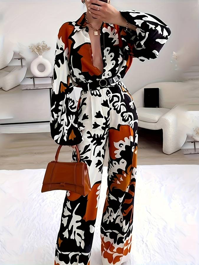 Adèle Floral Print Two Piece Set
