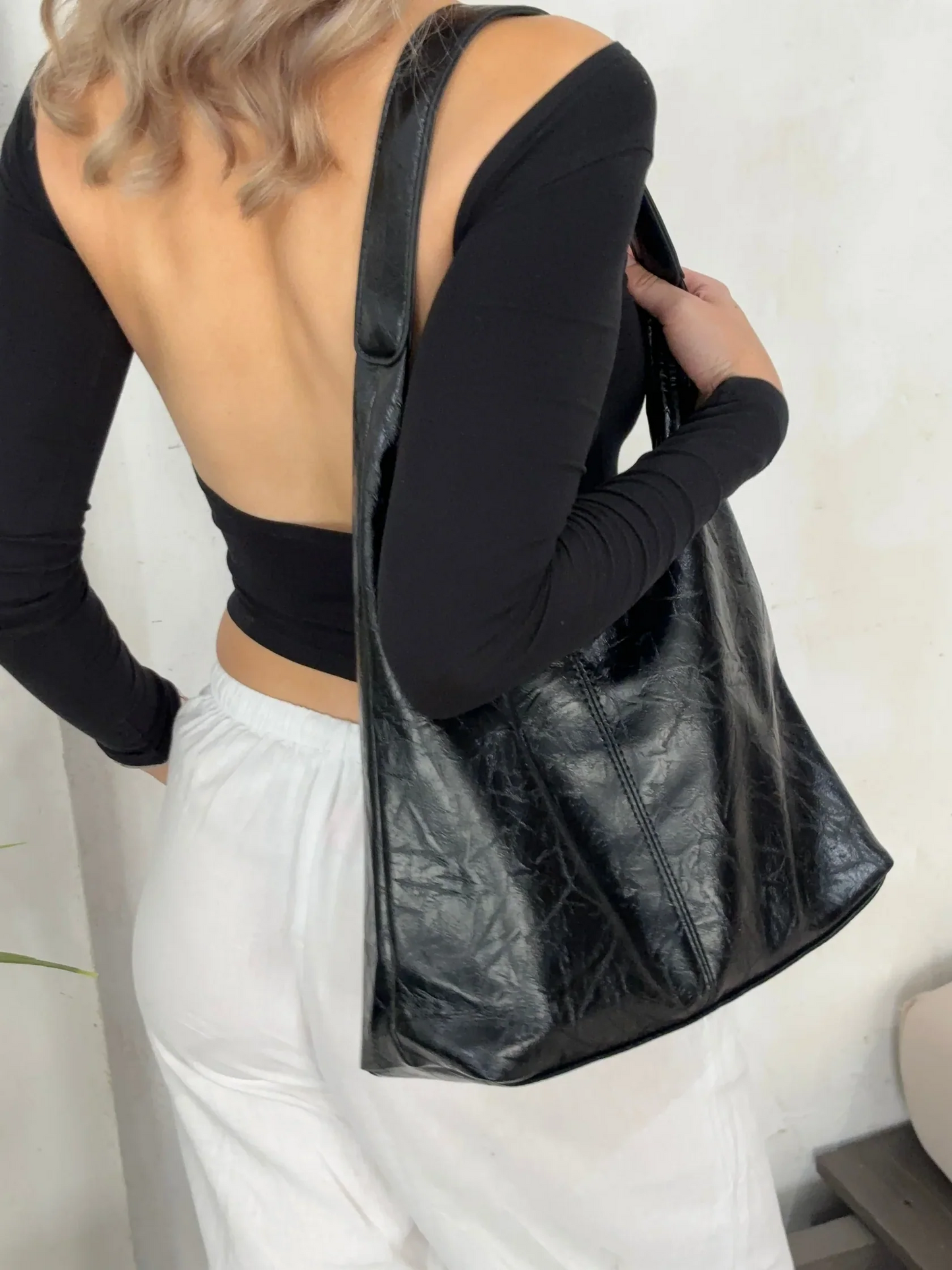 Classic leather handbag - Dael-Elly Rose