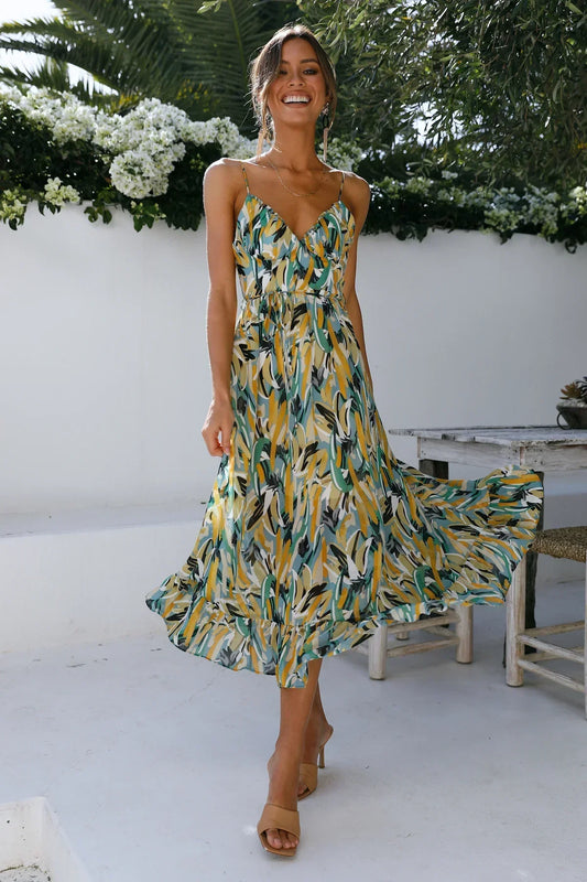 Amity - blue midi dress