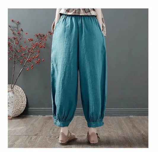 Ea | Fashion pants with elastic waistband