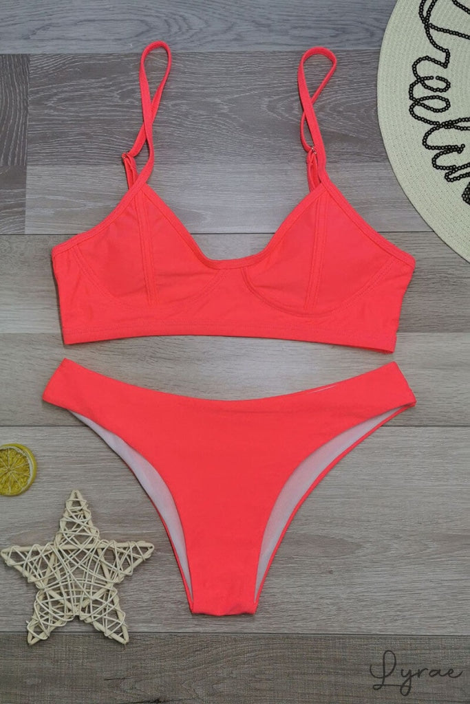 Ema® | Push-up bikini with top and delta wing thong.