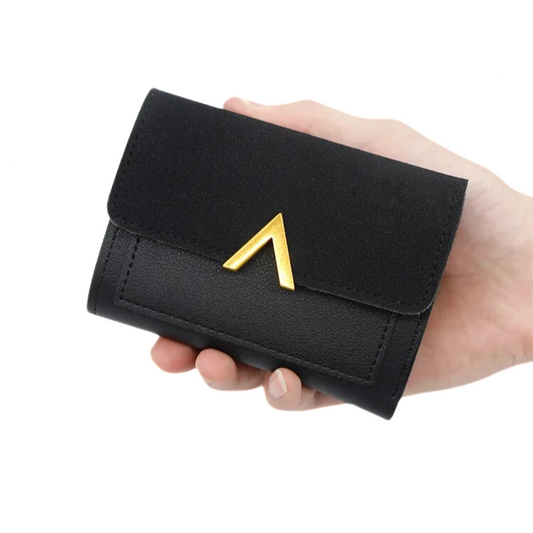 Velvet leather mini wallet | Compact and trendy-Elly Rose