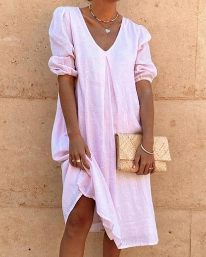 Rhian - Vintage boho dresses with 3/4 sleeves