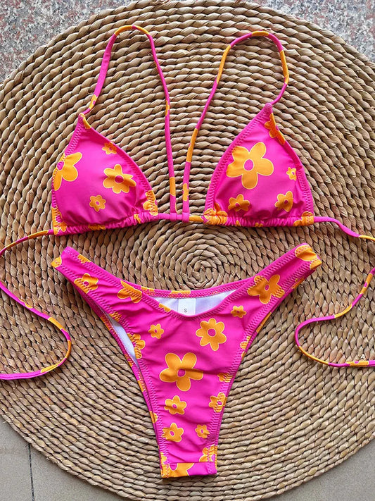 SoSoof - Brazilian bikini with floral print
