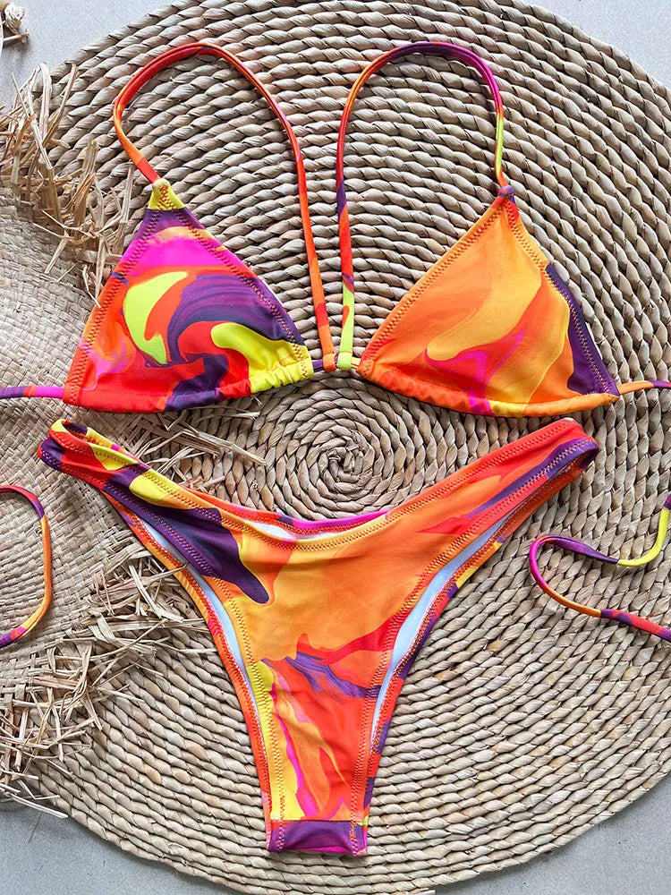 SoSoof - Brazilian bikini with floral print