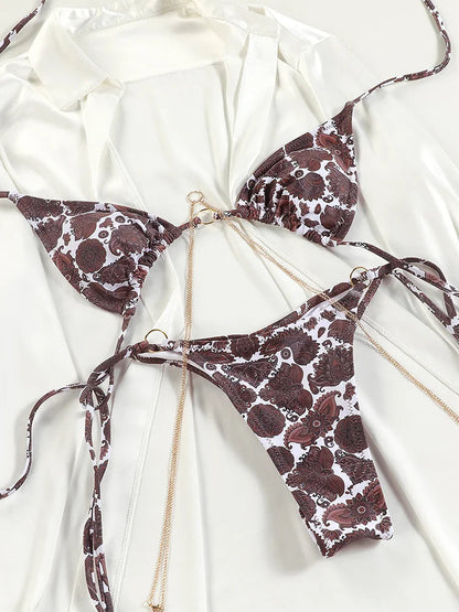 SoSoof - Brazilian bikini with chain detail