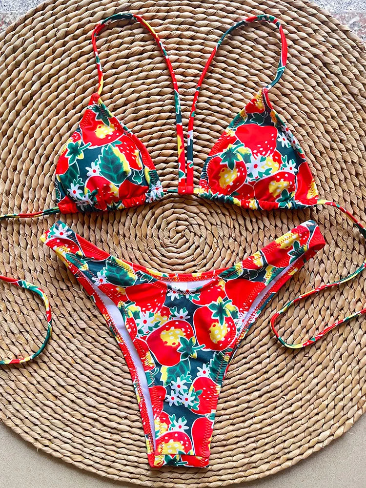 SoSoof - Brazilian bikini with floral print