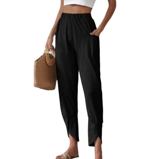 Ea | Women's pants with irregular cuffs