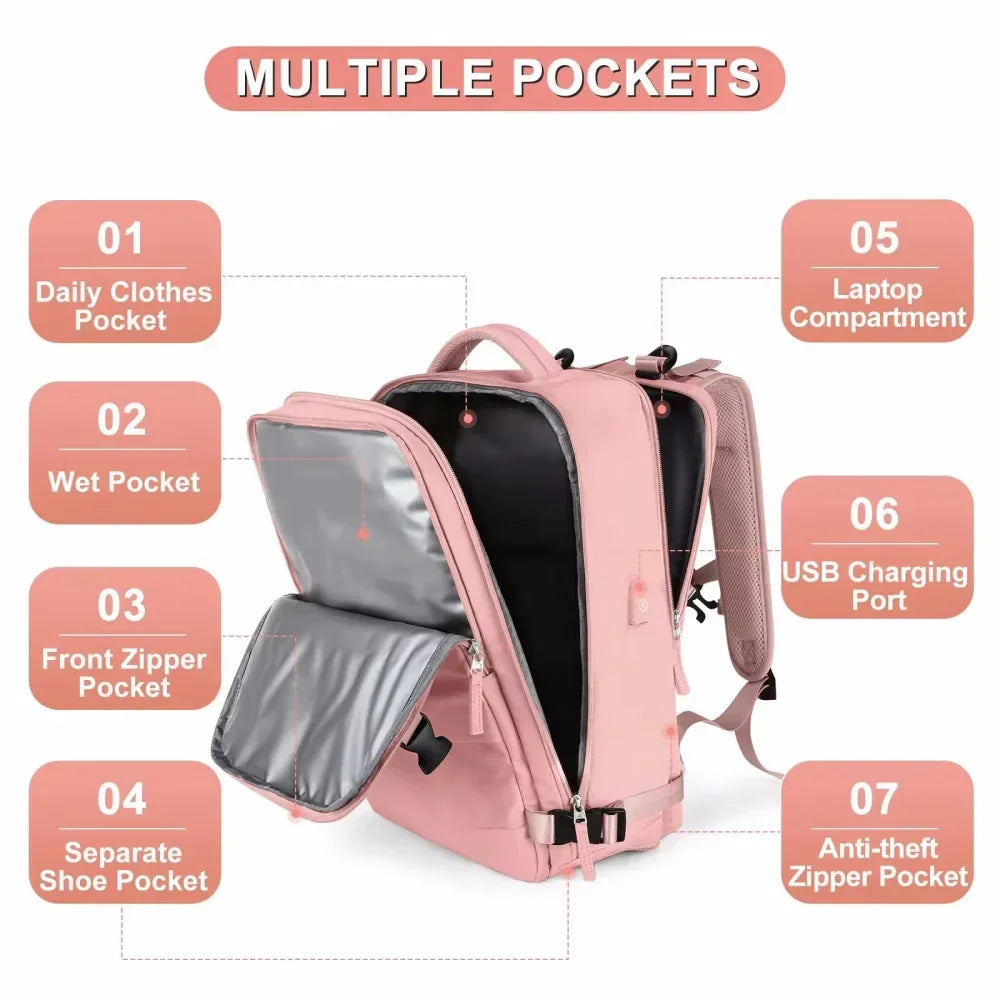 BelleVoyage - Large capacity travel backpack-Elly Rose