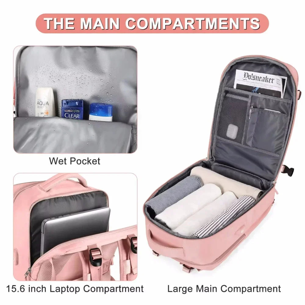 BelleVoyage - Large capacity travel backpack-Elly Rose