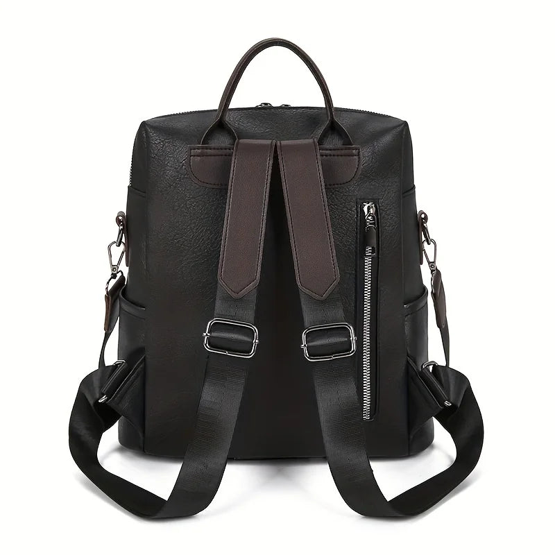 StreetGear - Stylish PU leather backpack-Elly Rose