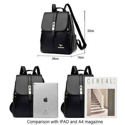 DREAMY- Elegant leather backpack for women-Elly Rose