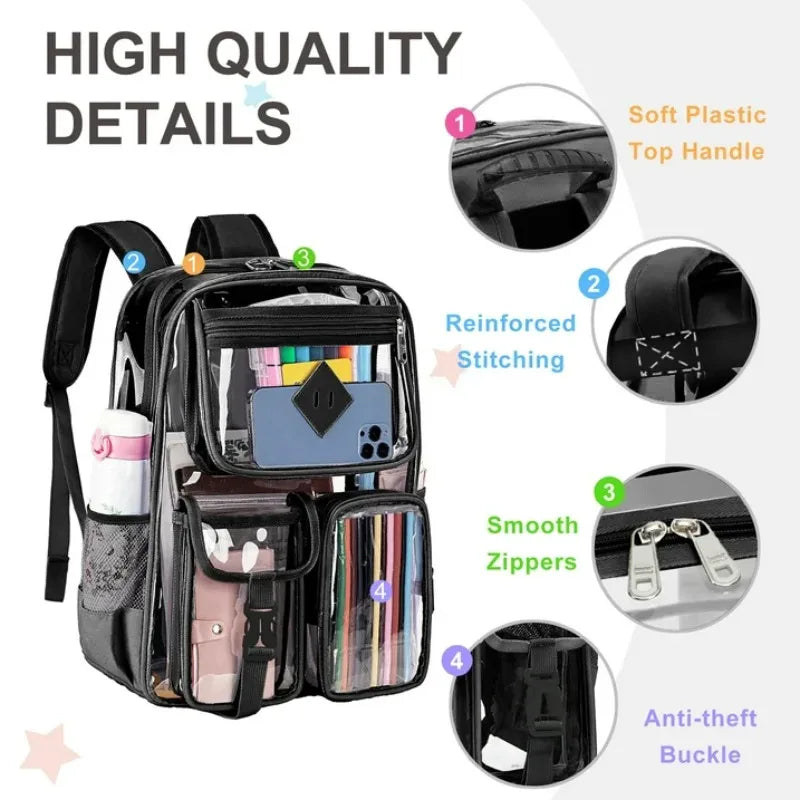 ClearStar - Superstar transparent backpack-Elly Rose