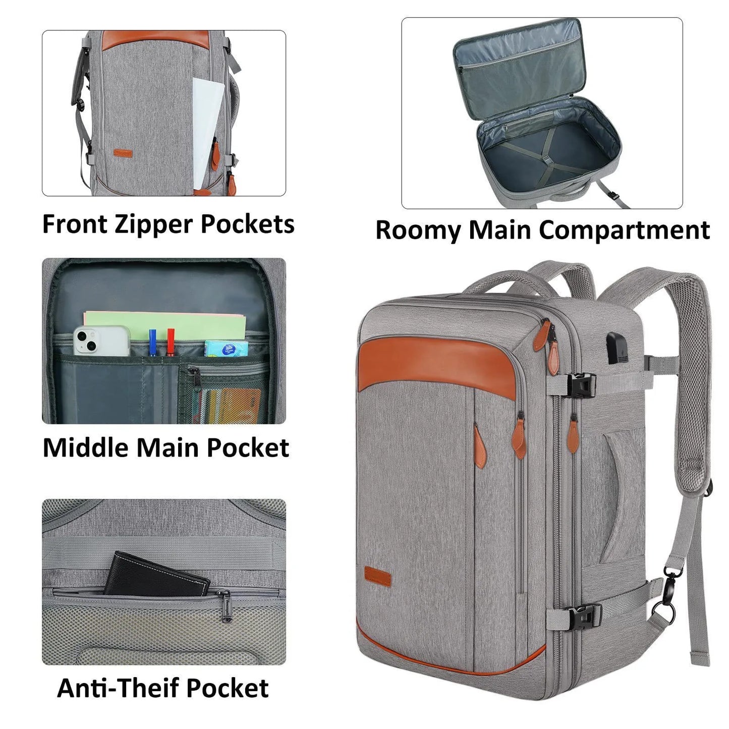 RoamMax - Large travel backpack-Elly Rose