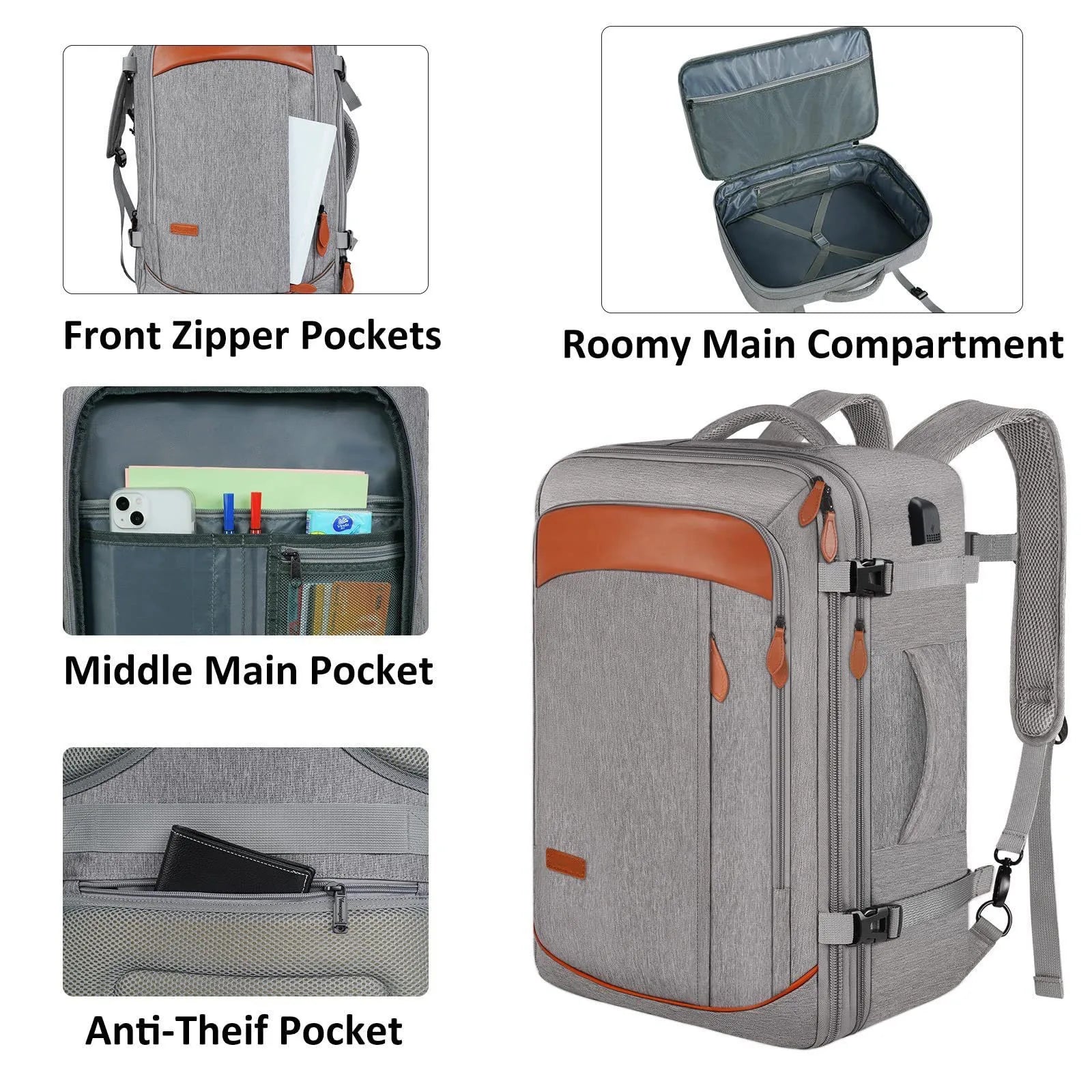 RoamMax - Large travel backpack-Elly Rose