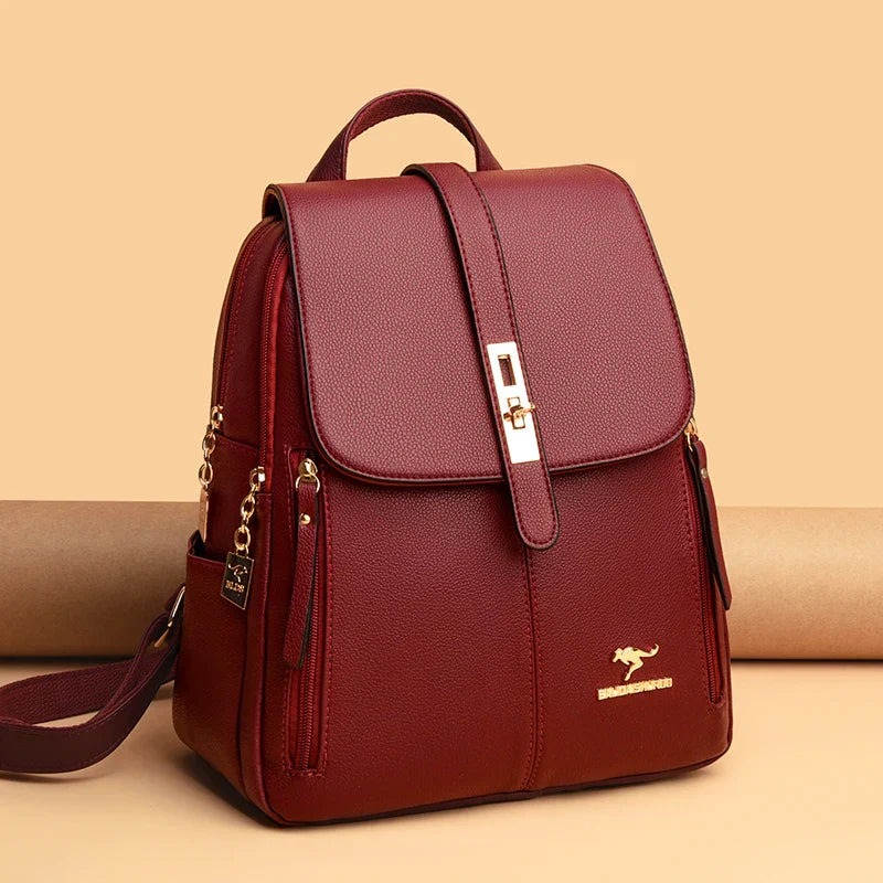 DREAMY- Elegant leather backpack for women-Elly Rose