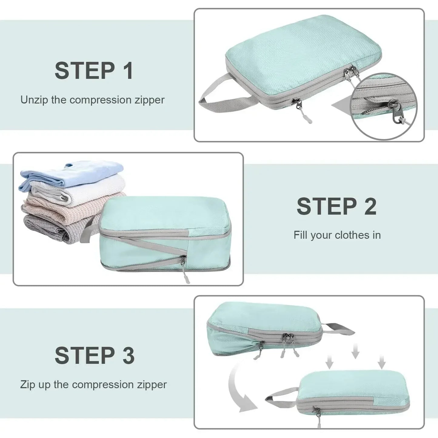 ZipVac - Travel compression set-Elly Rose