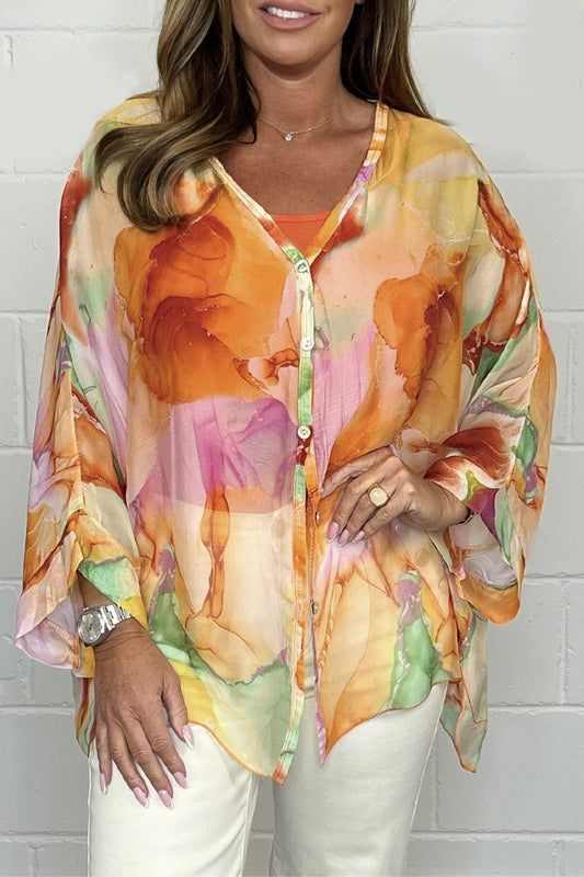 Amber | Stylish Lightweight Blouse with Print for Ladies