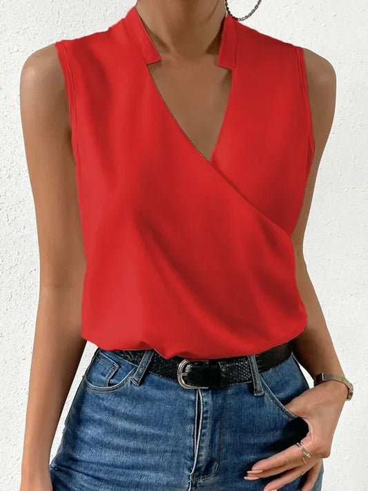 | V-neck sleeveless top