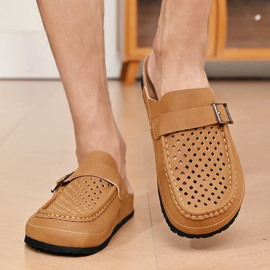| Retro slip-on sandals