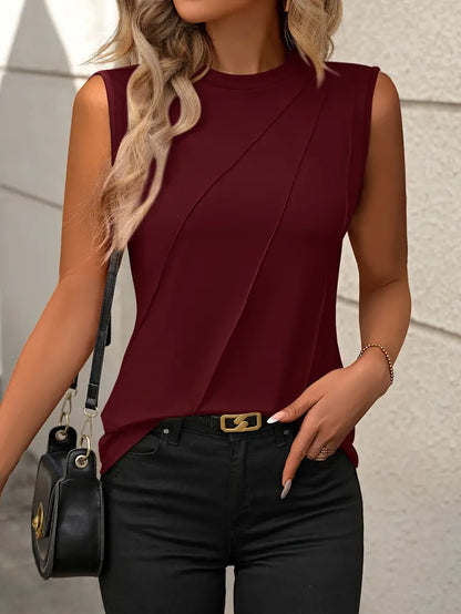 Saima - Sleeveless Cropped Top For Women - Chic & Bold