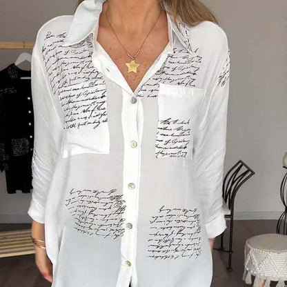 Maryam | Elegant Long Blouse with Buttons