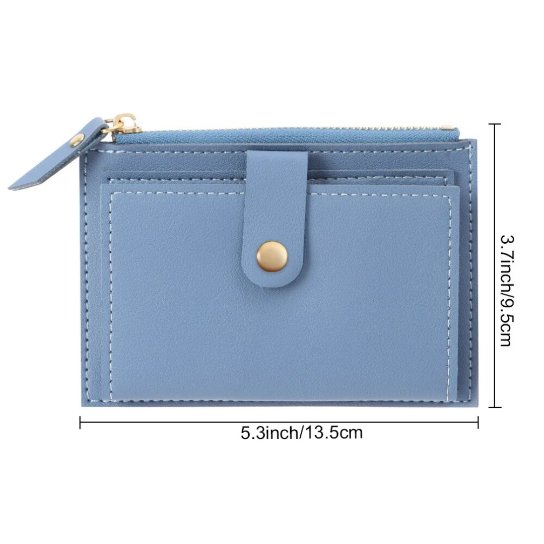 Velvet leather mini wallet | Compact and trendy-Elly Rose