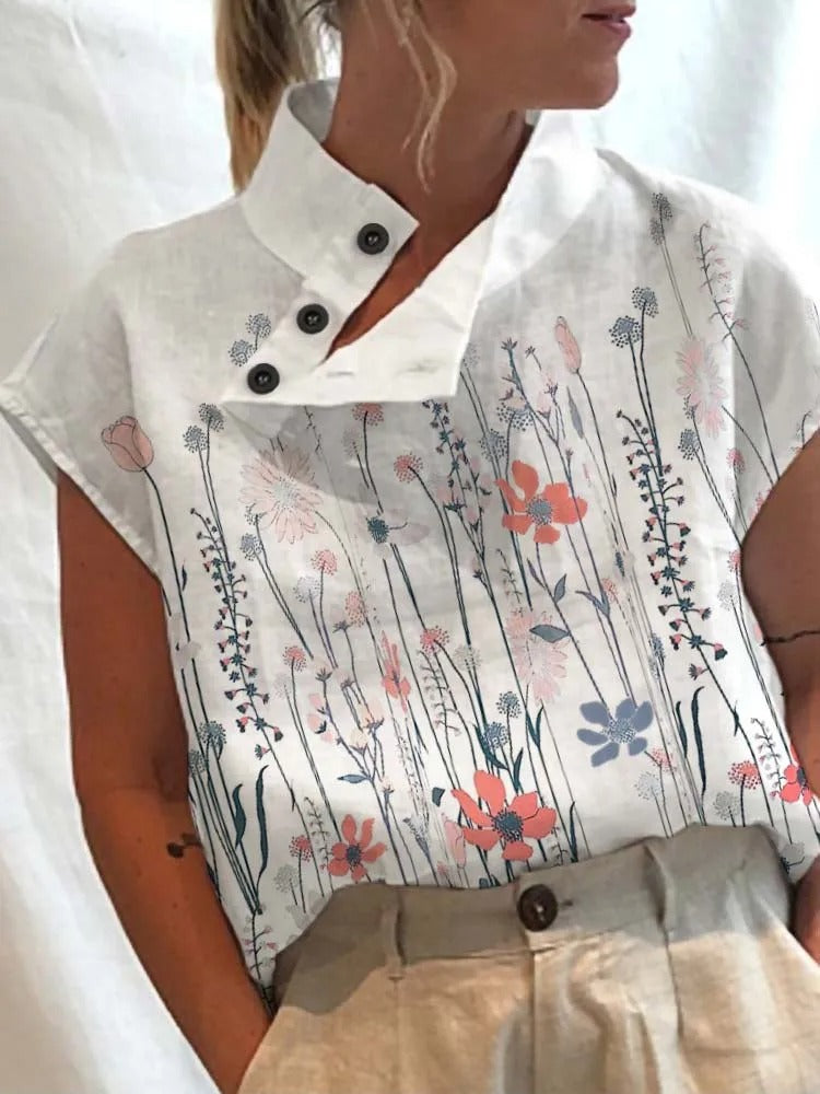 Anna - Top with cozy print