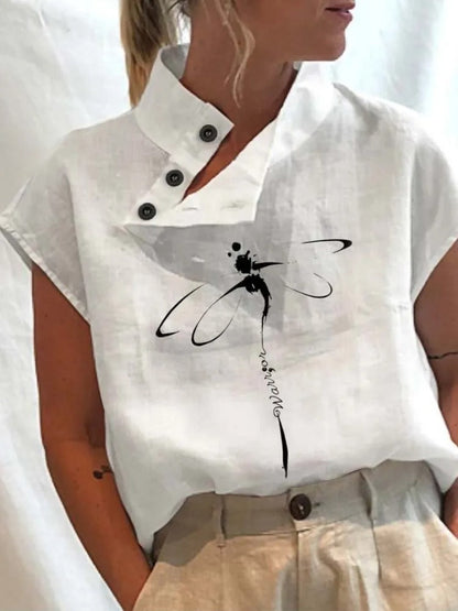 Anna - Top with cozy print