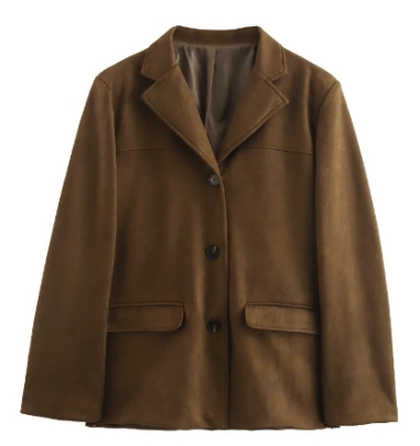 Vintage suede blazer for ladies